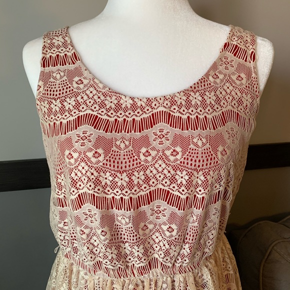 MAURICES crochet lace fit flare elastic waist - Picture 4 of 12